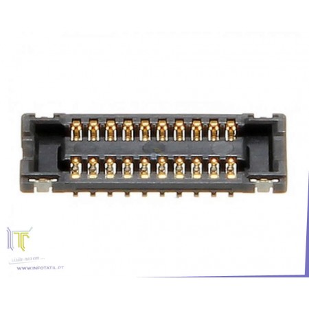 Apple iPad Mini 1 2 3 Conector FPC Touch 20 Pinos