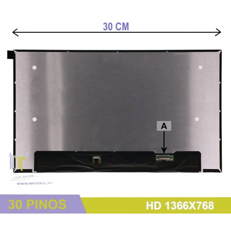LCD 13.3" WXGA HD EDP AG TN 30P s/ Brackets - SCR0766B