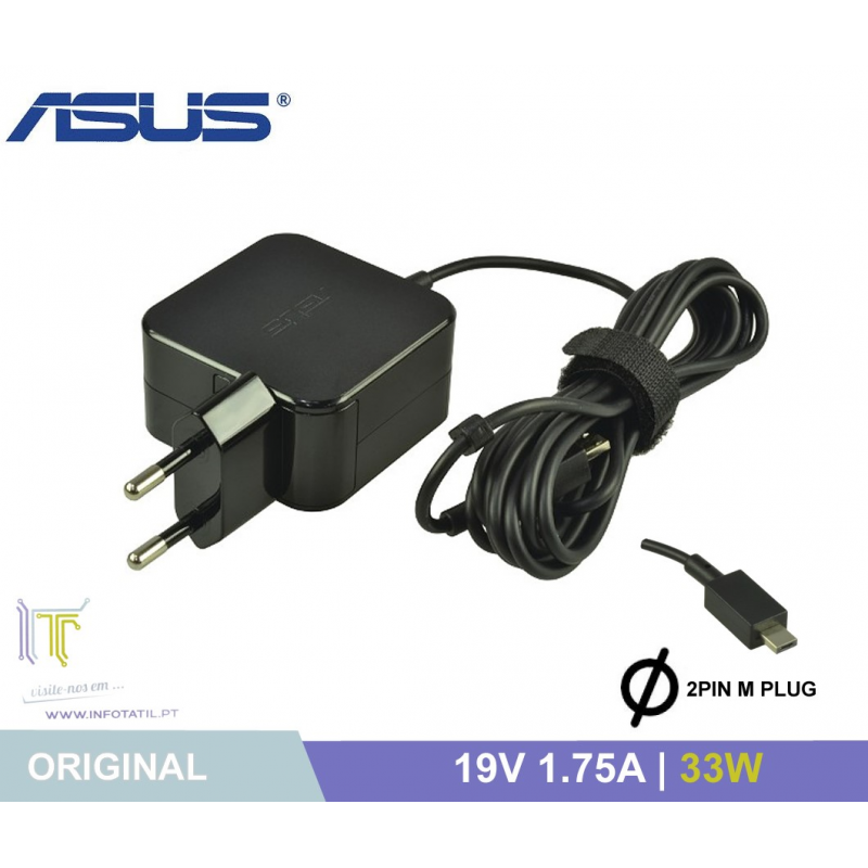 Caricabatteria ASUS X205T Caricabatteria 19V 1.75A Per ASUS EeeBook X205T X205TA - Alimentatore UK Con Cavo, 33W Caricabatteria Notebook ASUS