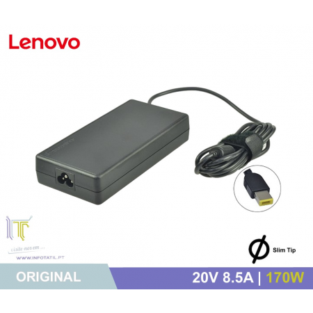 Carregador Original Lenovo 20V 8.5A 170W (Slim Tip) - 45N0370
