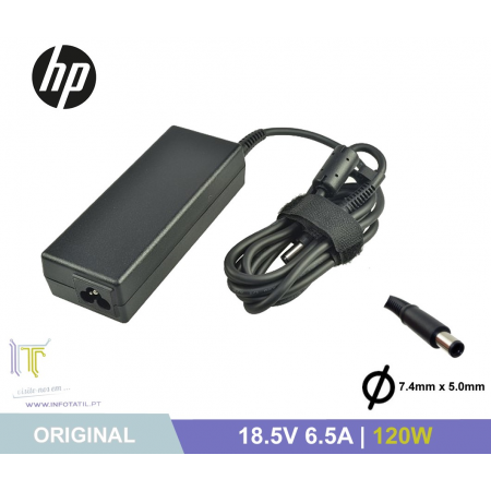 Carregador Original HP 18.5V 6.5A 120W (7.4*5.0mm) - 463953-001