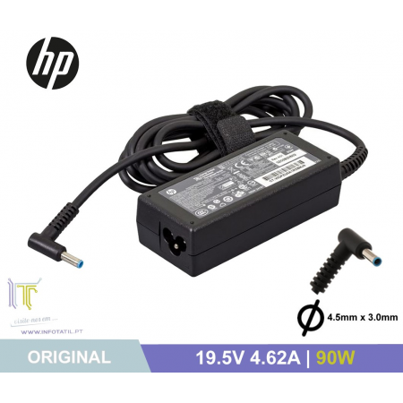 Carregador Original HP 19.5V 4.62A 90W (4.5*3.0mm) - 710413-001
