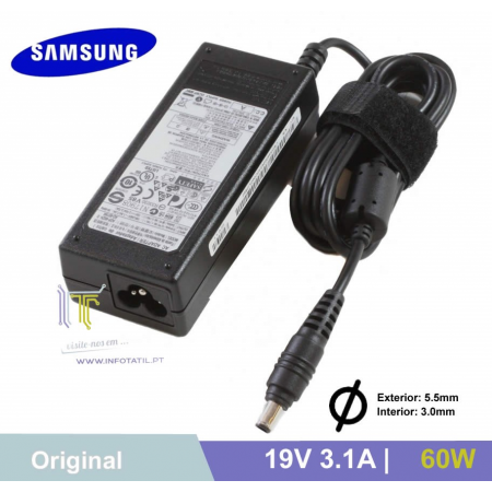 Carregador Original Samsung 19V 3.16A 60W (5.5x3.0mm) - AD-6019