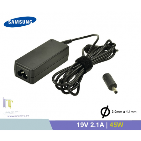 Carregador Original Samsung 19V 2.1A 40W (3.0*1.1mm) - AD-4019P