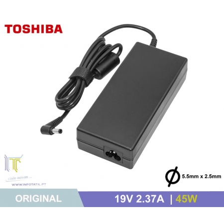 Carregador Original Toshiba 19V 2.37A 45W (5.5*2.5mm) - Recondicionado