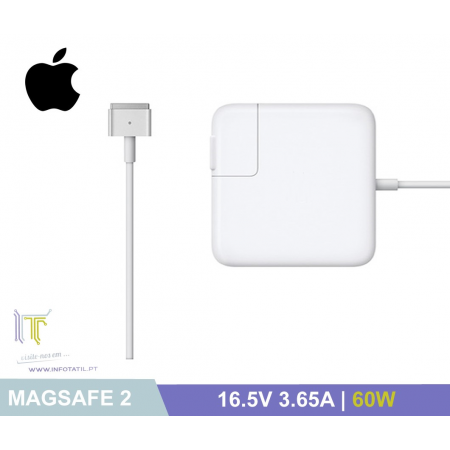 Carregador Compativel Apple 16.5V 3.65A 60W (MagSafe2) - A1435