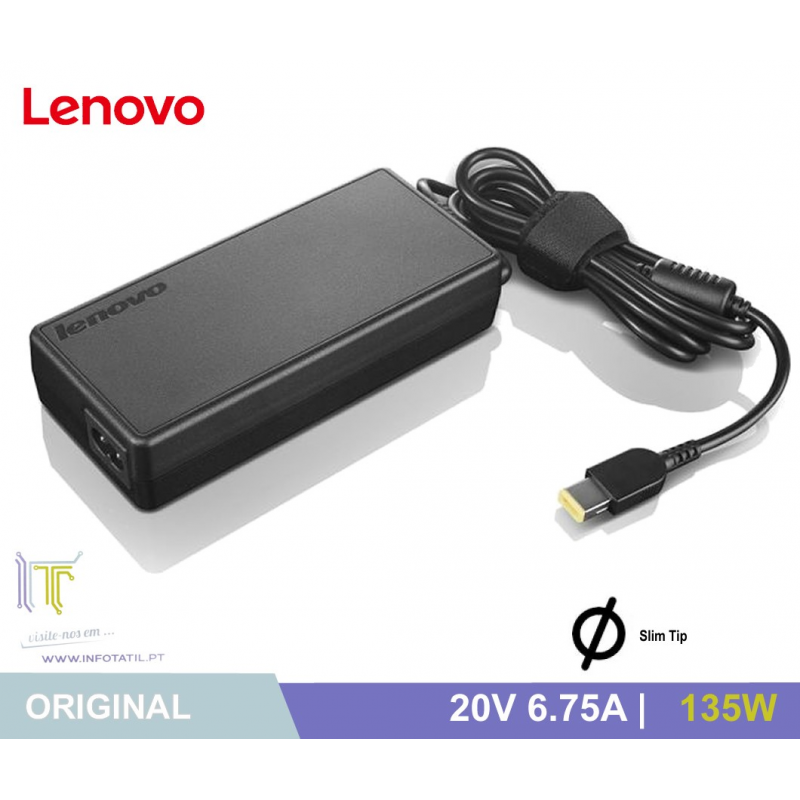 Carregador Original Lenovo 20V 6.75A 135W (SlimTip) - 45N0554