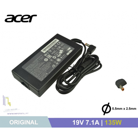 Carregador Original Acer 19V 7.1A 135W (5.5*2.5mm) - KP.13503.004