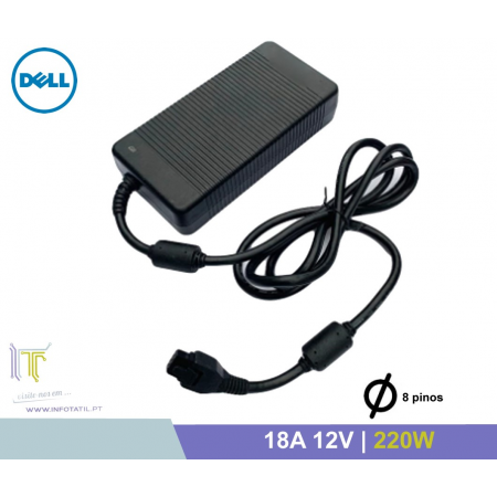 Carregador Original Dell 18A 12V 220W (8 pinos) - MK394