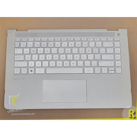 HP Pavilion x360 14-BA Teclado/Top cover US - 924115-131 Recondicionado