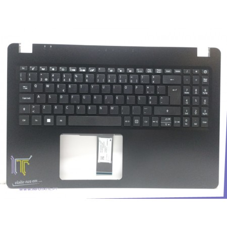 Acer Keyboard w/Upper Cover Black Portuguese - 6B.HF8N2.022