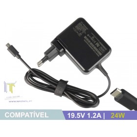 Carregador Compatível Dell 19.5V 1.2A 24W (Micro USB) Carregador Compatível Dell 19.5V 1.2A 24W (Micro USB)
