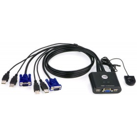 Aten 2-Port USB VGA Cable KVM Switch
