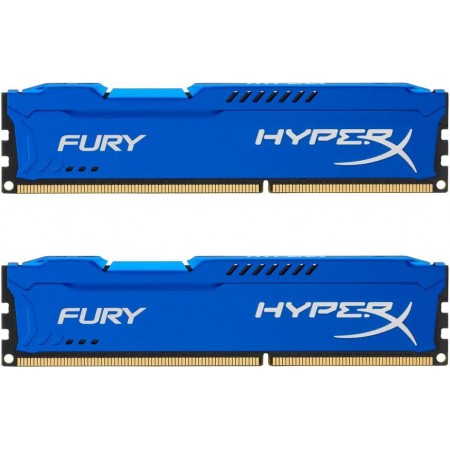 Kingston 8GB HyperX Fury Blue (2x 4GB) DDR3 1600Mhz PC3-12800 CL10 Refurbished