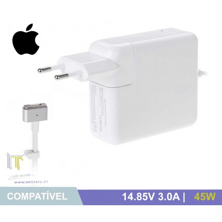 Carregador Compatível Apple 14.85V 3.0A 45W (Magsafe 2)