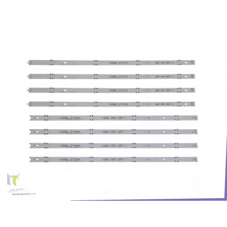 Kit de 8 Barras de LED 49" LG - AGF80317901