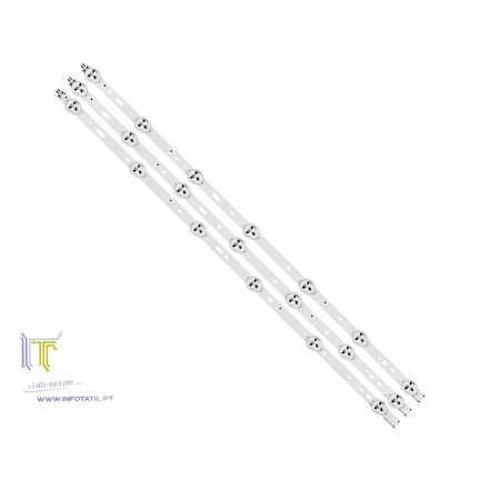 Kit de 3 Barras de LED para TV Toshiba 32"
