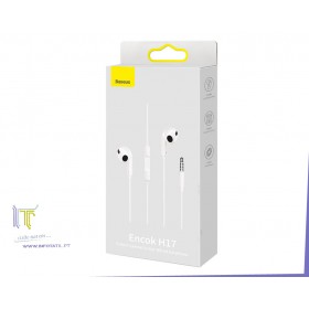 Baseus Auscultadores Encok H17 Branco