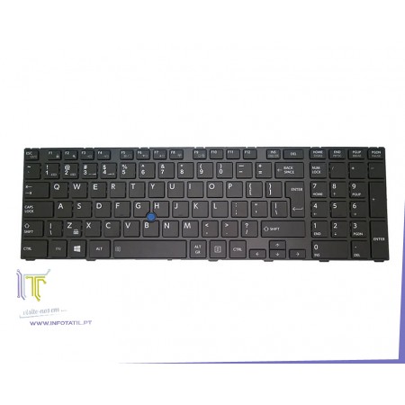 Toshiba Tecra A50-A Teclado Português Retroiluminado 44cm