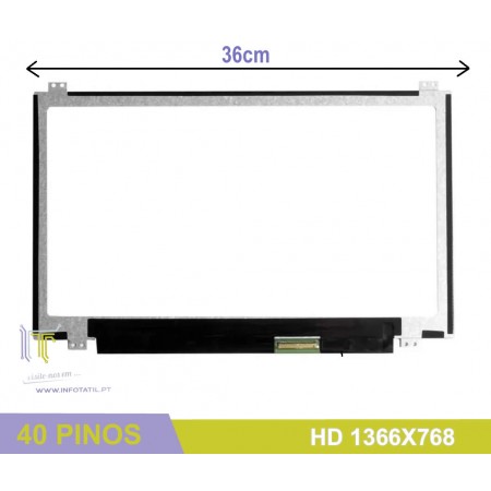 Ecrã LCD 15.6" WXGA HD 1366x768 LED Refurbished - LP156WH3