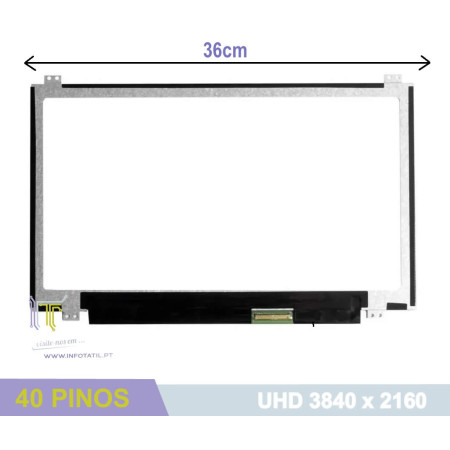 LCD 15.6" UHD 4K 3840x2160 Slim eDP 40P - LP156UD1(SP)(B1)