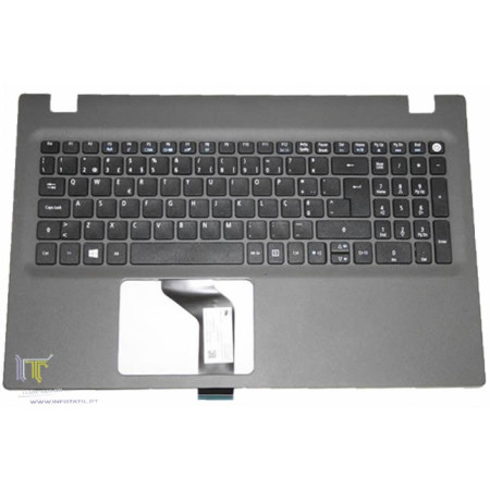 Acer Cover Upper W/Keyboard Portuguese Gray - 6B.MVRN7.019
