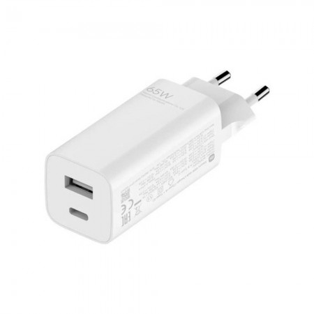Carregador Xiaomi Mi Fast Charger 65W GaN USB Type-A + Type-C