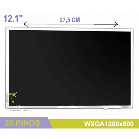 Ecrâ LCD  12.1" WXGA 1280x800 Touch Refurbished - B121EW03V8