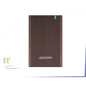 Aisens Caixa Externa 2.5" USB 3.1 Castanho - ASE-2525BWN