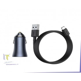 Baseus Carregador para Carro USB e USB-C 40W - TZCCJD-0G