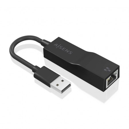 Aisens Adaptador USB 3.0 a Ethernet RJ45 15cm Gigabit 10/100/1000 Mbps