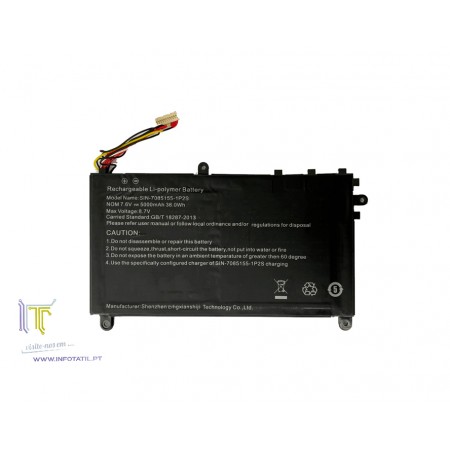 Bateria Original para Insys PT1-140C, WH1-140P