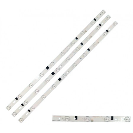 Kit de 3x Barras de LDE 32" 3V 10 LED