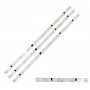 Kit de 3x Barras de LDE 32" 3V 10 LED
