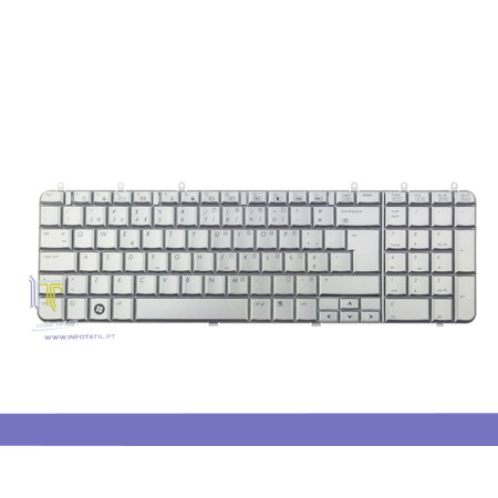 HP DV7-1000 Teclado PT Silver - 483275-131