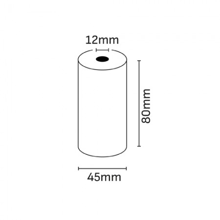 Rolo Termico 80x45x12mm