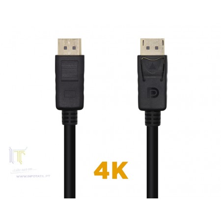 Aisens Cabo Displayport Macho - Macho 3 Metros