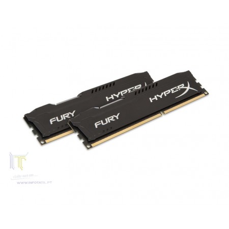 Kingston 16GB HyperX Fury Black (2x 8GB) DDR3 1600Mhz PC3-12800 CL10 Refurbished