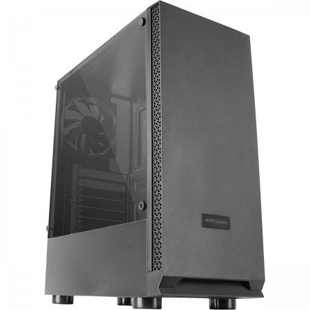 Caixa ATX Mars Gaming MCN2 Tempered Glass Preta - MCN2