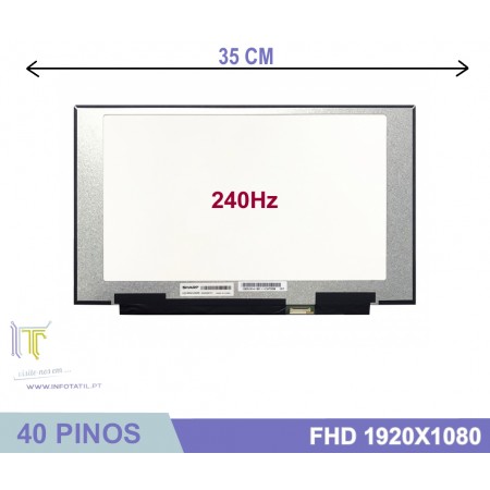 LCD 15.6" 240Hz FullHD IPS 35cm 40Pin s/Brackets Refurbished - LQ156M1JW09