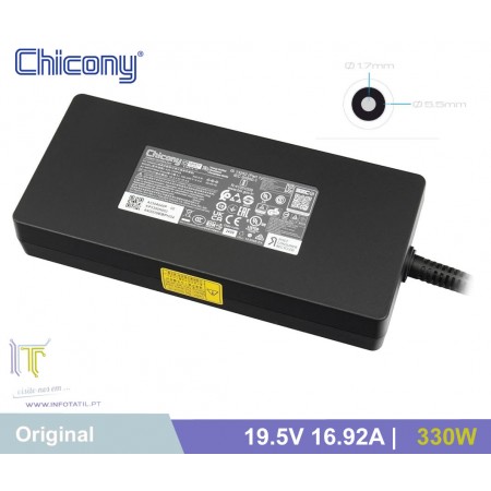 Carregador Original Chicony (Acer) 5.5mm x 1.7mm 19.5V 16.92A 330W