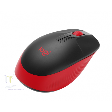 Rato Logitech M190 Wireless Preto/ Vermelho