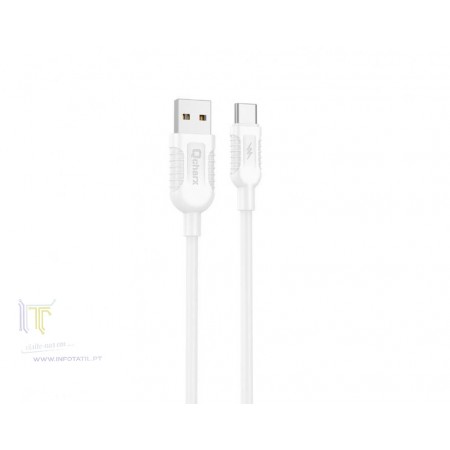 Qcharx Athens Cable USB a Tipo C 3A 18W (1 m) PVC