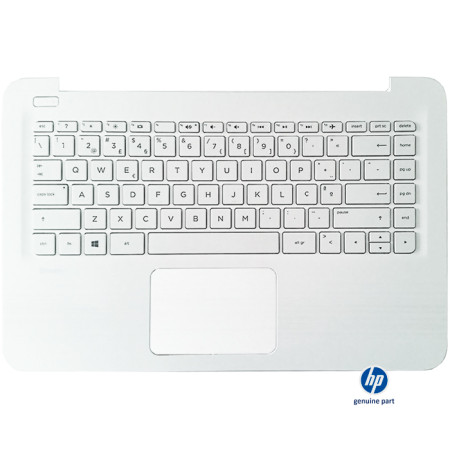 Teclado HP Stream 14-ax c/ Top Cover Branco - 910180-131